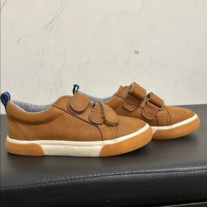 Cat & Jack Tan Double-Strap Kids Sneakers